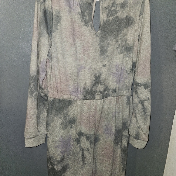 Lily Rose Womans Long Sleeve Tie-dyed  Jumpsuit Size L - Picture 11 of 15